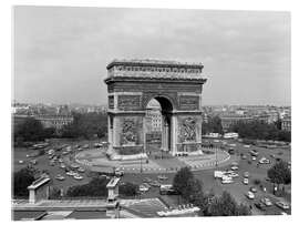 Acrylglasbild 1960er Jahre Triumphbogen und Place de l'Etoile