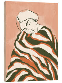 Holzbild Sanfte Umhüllung - CatsAndDotz