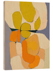 Holzbild Mid Century Organic Shapes II - Branka Kodžoman