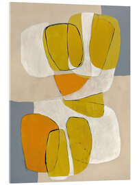 Acrylglasbild Mid Century Organic Shapes I - Branka Kodžoman