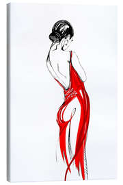Canvas print Woman in Red - Keti Teichner
