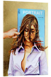 Acrylglasbild Face Cover - Simona Zecca