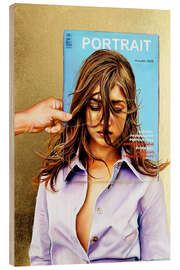 Holzbild Face Cover - Simona Zecca