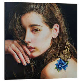 Gallery Print Tattoo und goldener Schmetterling