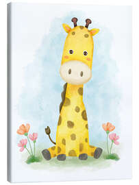 Leinwandbild Baby Giraffe