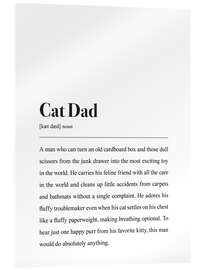 Acrylglasbild Cat Dad Definition - aemmi
