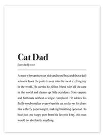 Wandbild Cat Dad Definition - aemmi