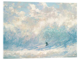 Acrylglasbild Big Wave Surfer