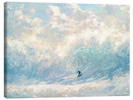 Leinwandbild Big Wave Surfer