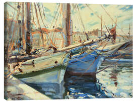 Leinwandbild Boote im Hafen von St. Tropez - Wilfrid de Glehn