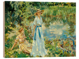 Holzbild Ein Sommermorgen