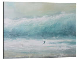 Alubild Surfen auf der Riesenwelle