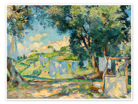 Wandbild Eine leichte Brise, Biôt, Provence - Wilfrid de Glehn