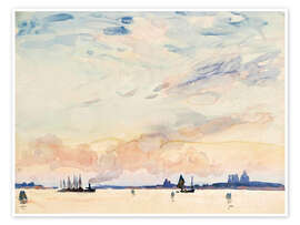 Wandbild Die Lagune, Venedig - Wilfrid de Glehn