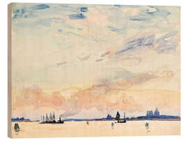 Holzbild Die Lagune, Venedig - Wilfrid de Glehn