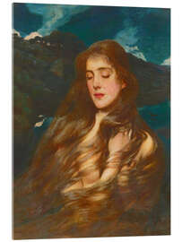 Acrylglasbild Die Ankunft der Nacht, 1897 - Wilfrid de Glehn