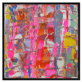 Gerahmter Kunstdruck Abstract Palette I