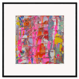 Gerahmter Kunstdruck Abstract Palette I