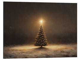 Magnettafel Einsamer Weihnachtsbaum