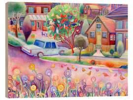 Holzbild Der Baum, an dem die coolsten Vögel abhängen - Josh Byer