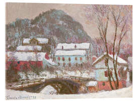 Acrylglasbild Schnee in Skandinavien, Norwegen 1895 - Claude Monet