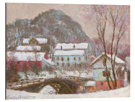 Print på aluminium Snow in Scandinavia, Norway 1895