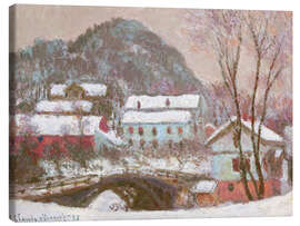 Leinwandbild Schnee in Skandinavien, Norwegen 1895 - Claude Monet