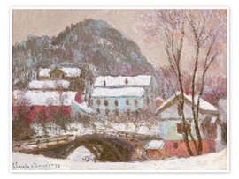 Wandbild Schnee in Skandinavien, Norwegen 1895 - Claude Monet