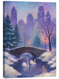 Leinwandbild Winter im Central Park in New York City - Tori Taika