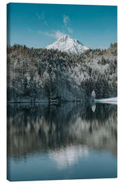 Leinwandbild Winter im Allgäu
