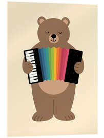 Acrylglasbild Star-Akkordeonist - Andy Westface