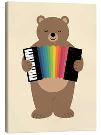 Leinwandbild Star-Akkordeonist - Andy Westface