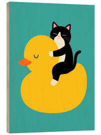 Holzbild Bleib kindlich - Andy Westface