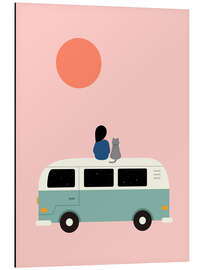 Alubild Zeit für mich und meine Miezekatze