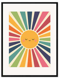 Gerahmter Kunstdruck Sonniges Lächeln