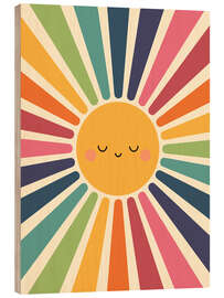 Holzbild Sonniges Lächeln