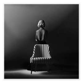 Poster Weiblich und gestreift