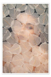 Poster Hinter Blättern