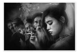 Wandbild Roro Mendut's Cigarette