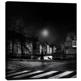 Leinwandbild Mondscheinspaziergang