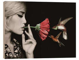 Holzbild Ladies and Cigarettes