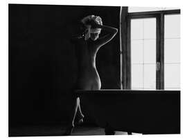 Hartschaumbild In Gedanken baden - Alexandr