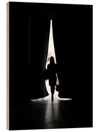 Stampa su legno Behind the scenes