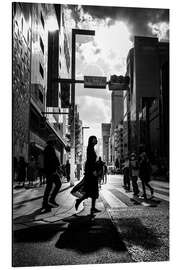 Alubild Tokyo Straßenansicht