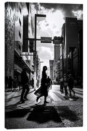 Leinwandbild Tokyo Straßenansicht