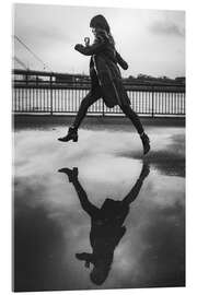 Acrylglasbild Springen