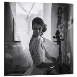 Aluminium print Say something