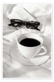 Wandbild Kaffee im Bett