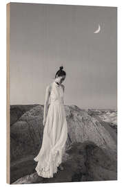 Stampa su legno Moon