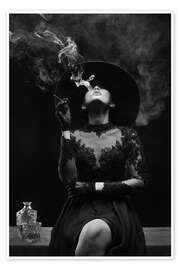 Wandbild Die Zeit verrauchen